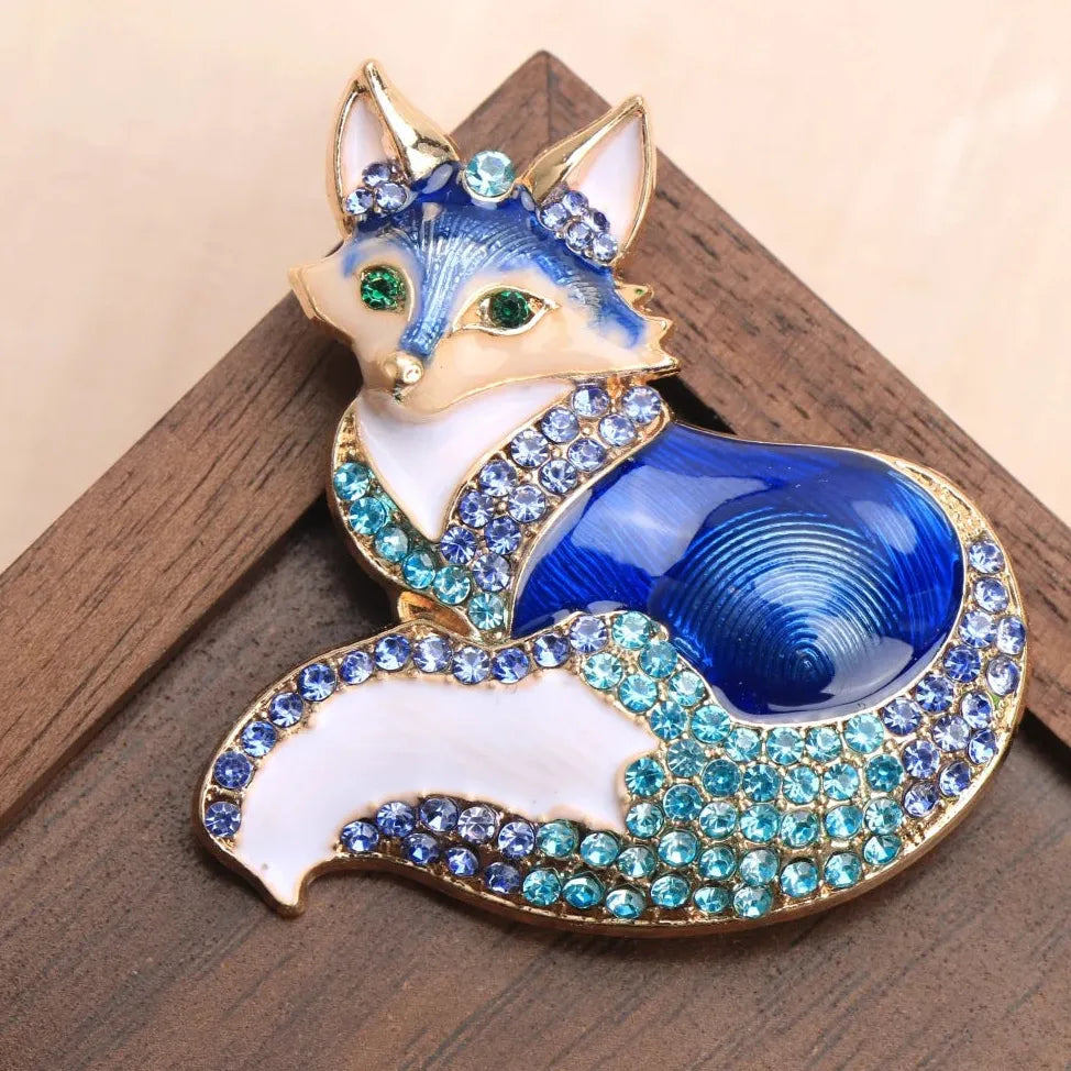 Vintage Fox Brooch Classic Jewelry for Women Elegant Style Accessory