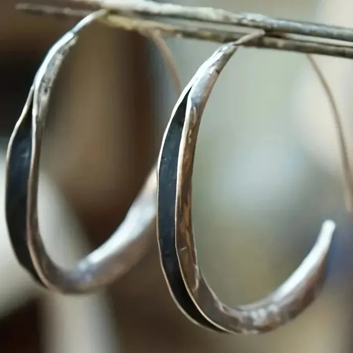 Chic Bohemian Zinc Alloy Drop Hoop Earrings for Women Stylish Minimalist Gift