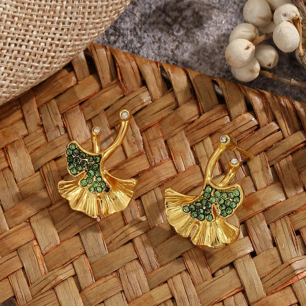 Gold Color Zinc Alloy Hoop Earrings for Women Daily Wear Statement Jewelry