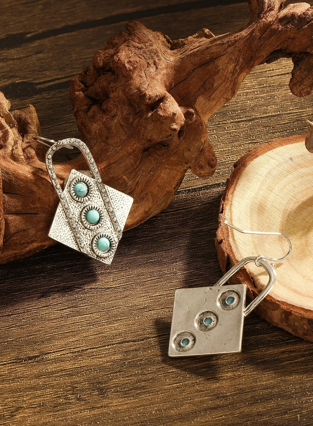 Retro Bohemian Geometric Diamond Zinc Alloy Women's Drop Earrings Ethnic Style