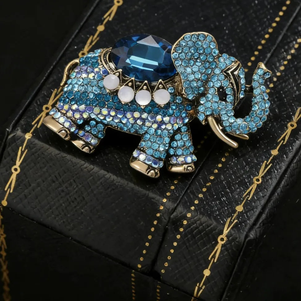 Classic Elephant Brooch Wedding Gift for Women and Men Stylish Accessory