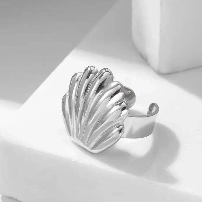 Stainless Steel Adjustable Starfish Open Ring Vintage Gold Jewelry Trendy