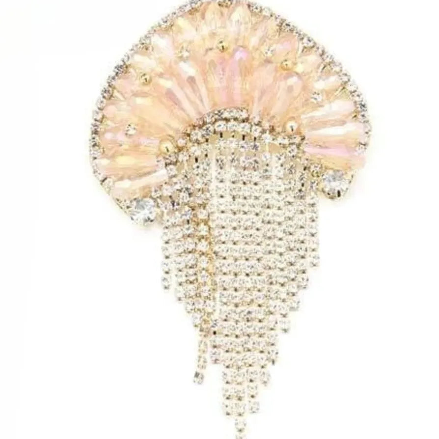 Luxury Jellyfish Brooch for Wedding Gift Men Women Classic Style
