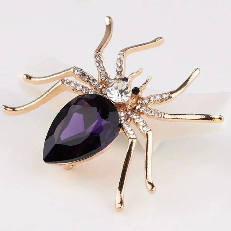 Luxury Elegant Spider Brooch for Women and Men Gift Accessory