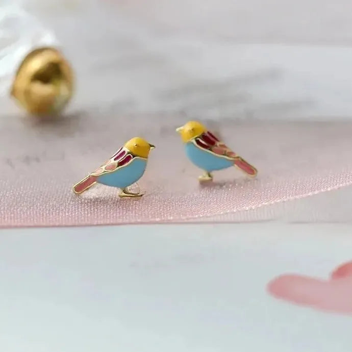Bohemian Animal Bird Zinc Alloy Stud Earrings for Women Daily Wear