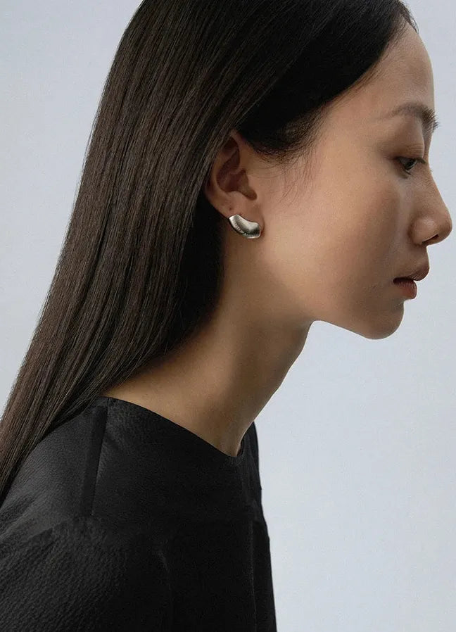 2024 Cyberpunk Copper Alloy Geometric Stud Earrings Unisex Punk Gift