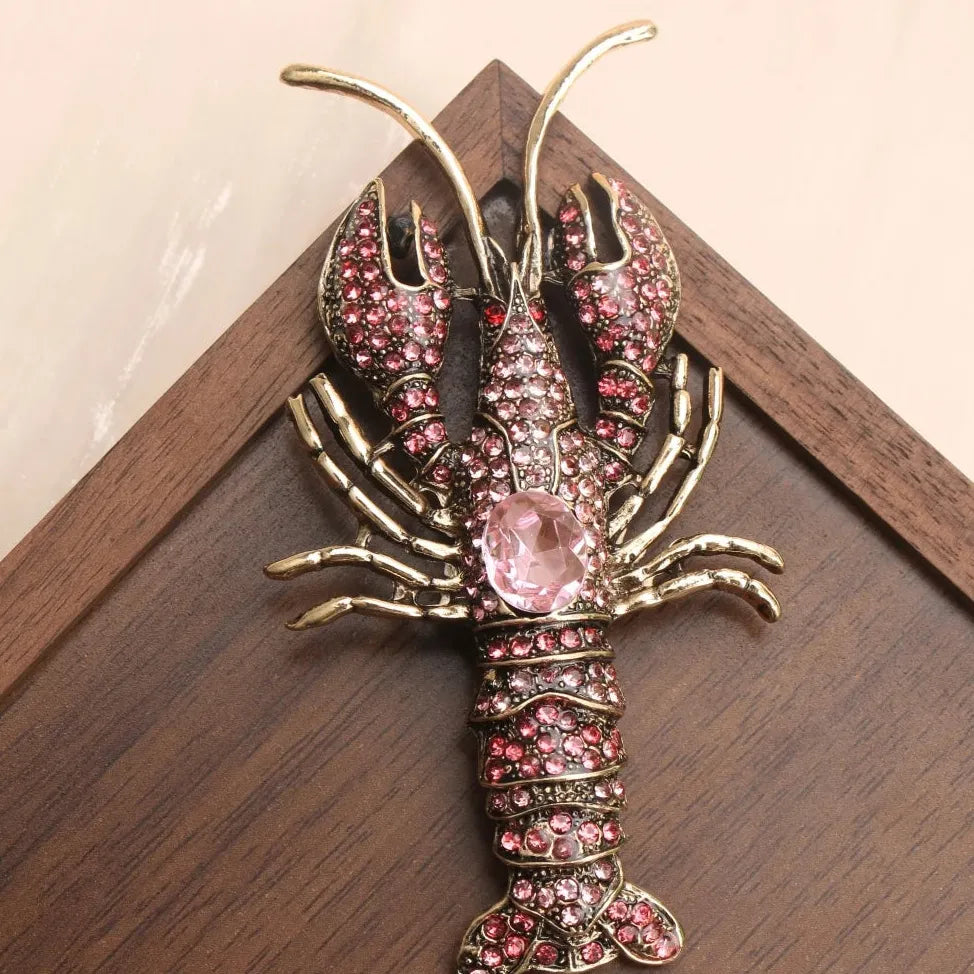 Vintage Lobster & Crab Brooches Classic Fashion Jewelry Gift for Men & Women