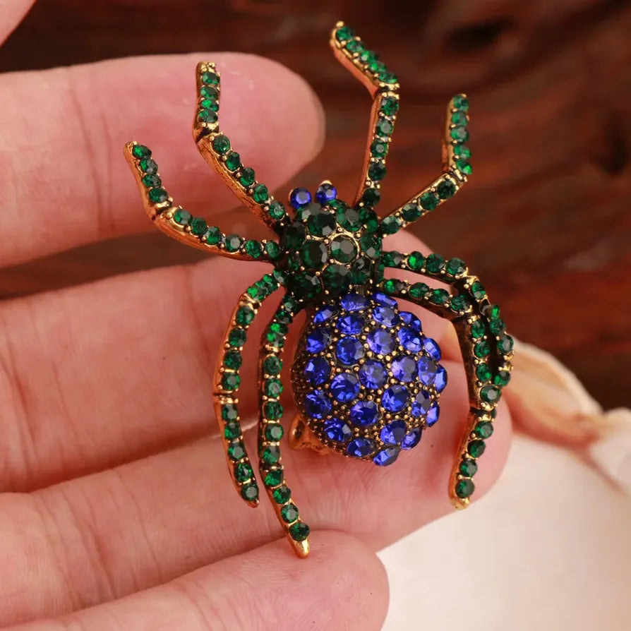 Luxury Elegant Spider Brooch for Women and Men Gift Accessory