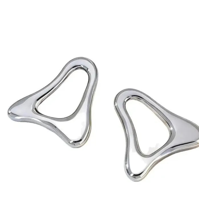Exaggerated Retro Hollow Triangle Skeleton Drop Earrings Punk Hip-Hop Jewelry