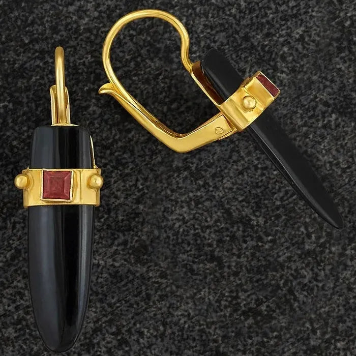 Men's Punk Hip-Hop Zinc Alloy Drop Earrings Stylish Daily Wear Jewelry