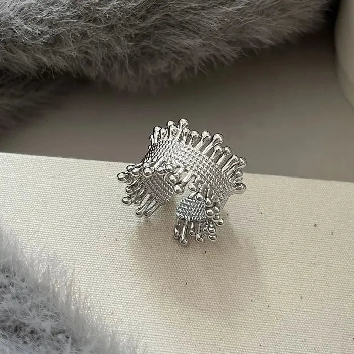 Adjustable Geometric Wide Open Finger Ring for Women Gift Trendy Jewelry
