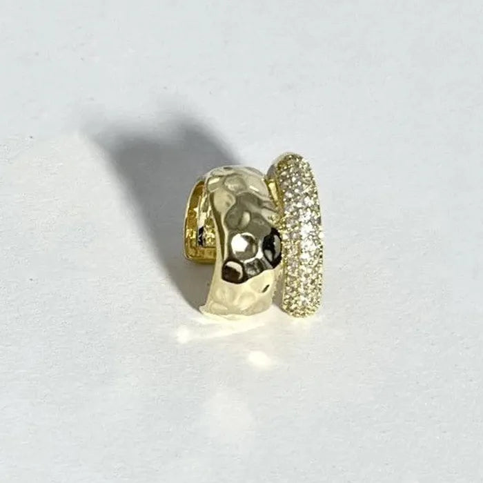 Zinc Alloy Non-Piercing Double Layer Ear Cuff Clip Earring Women Y2K