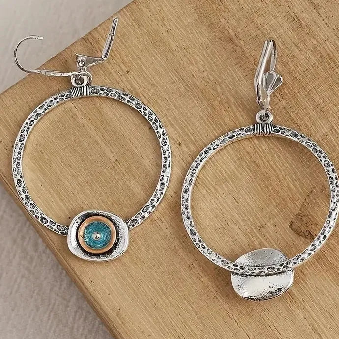 Retro Bohemian Zinc Alloy Drop Earrings for Women Daily Wear Fashion