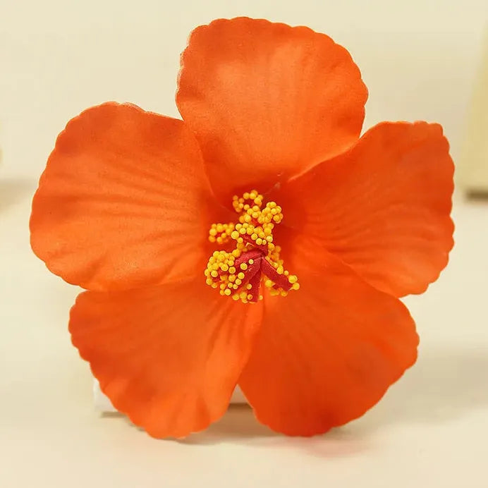 Bohemian Hawaiian Flower Hair Clip Alloy Floral Accessory for Women Girls
