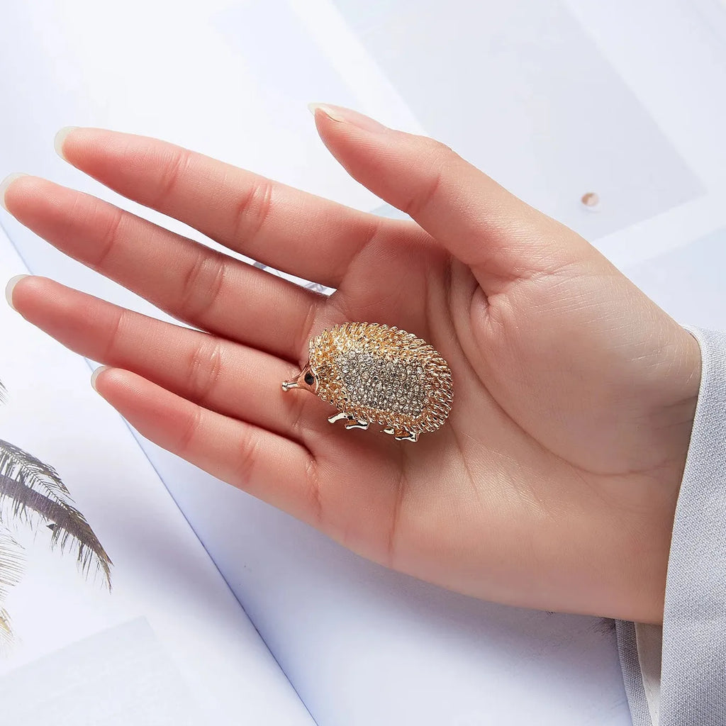Luxury Hedgehog Brooch Classic Style Jewelry Gift for Men & Women