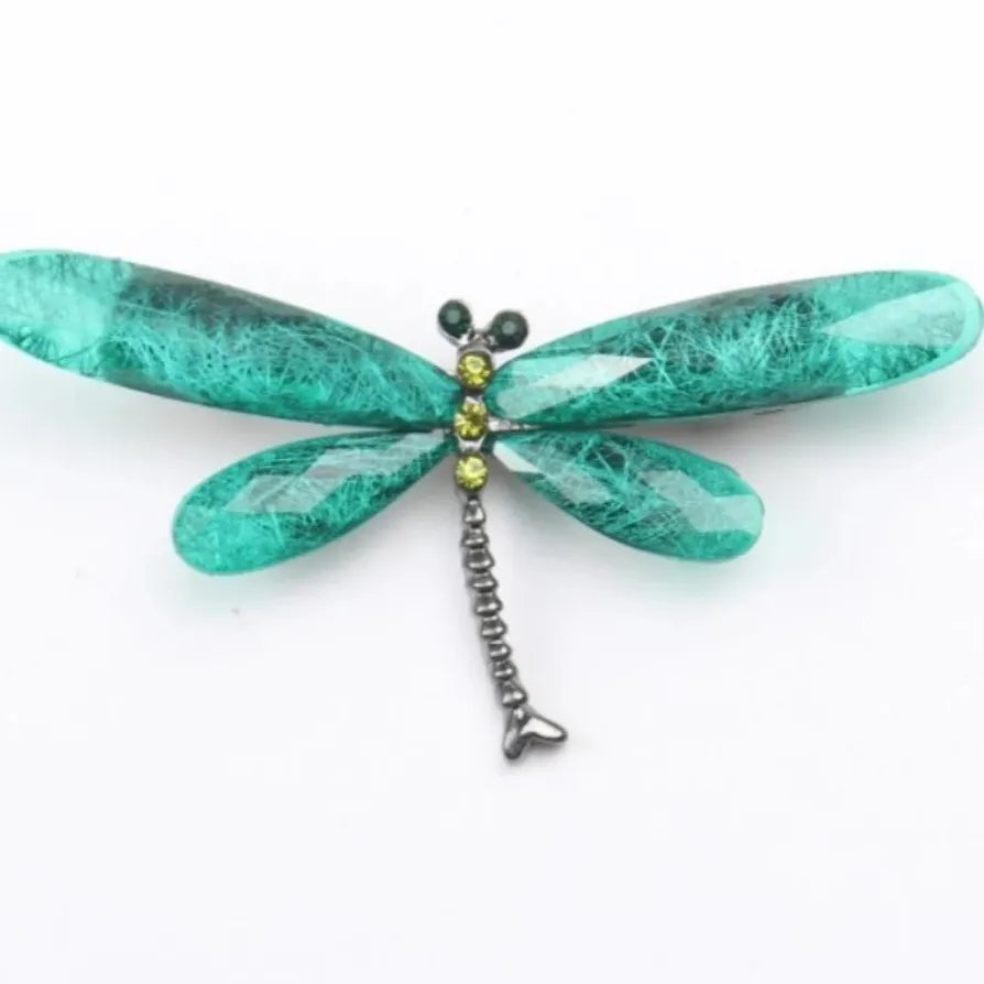 Vintage Chinese Dragonfly Dragon Brooch Pin Classic Jewelry Gift