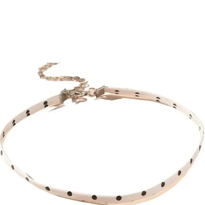 Vintage Brown Leopard Print Cotton Choker Necklace Women Fashion Jewelry Gift 2025