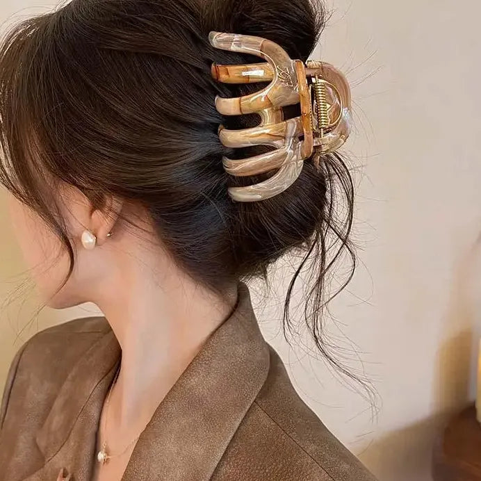 2025 Acetate Pumpkin Hair Claw Clip for Women Stylish Hair Accessory