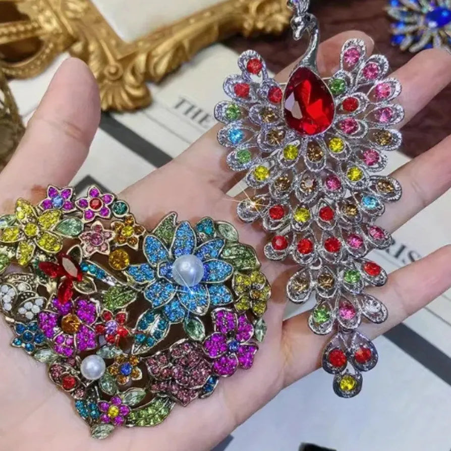 Luxury Peacock Phoenix Brooch Jewelry Gift for Men & Women