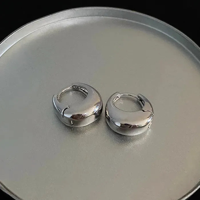 Geometric Copper Hoop Earrings Round Circle Punk Jewelry Gifts 2026