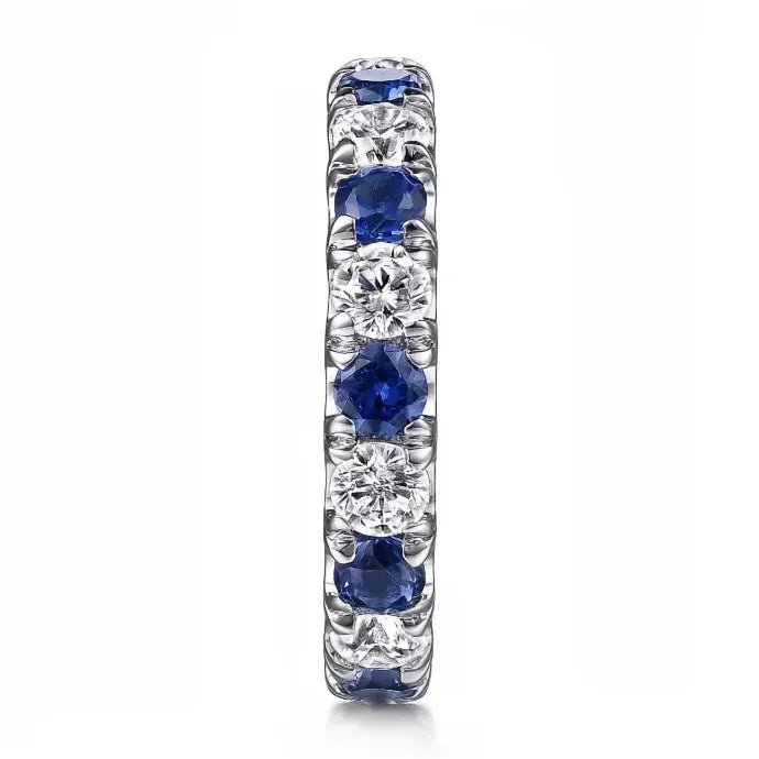 Blue White Round Cubic Zirconia Geometric Wedding Promise Ring 2023 Brass
