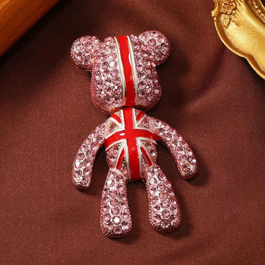 Classic Bear Brooch Animal Design Unisex Jewelry Gift