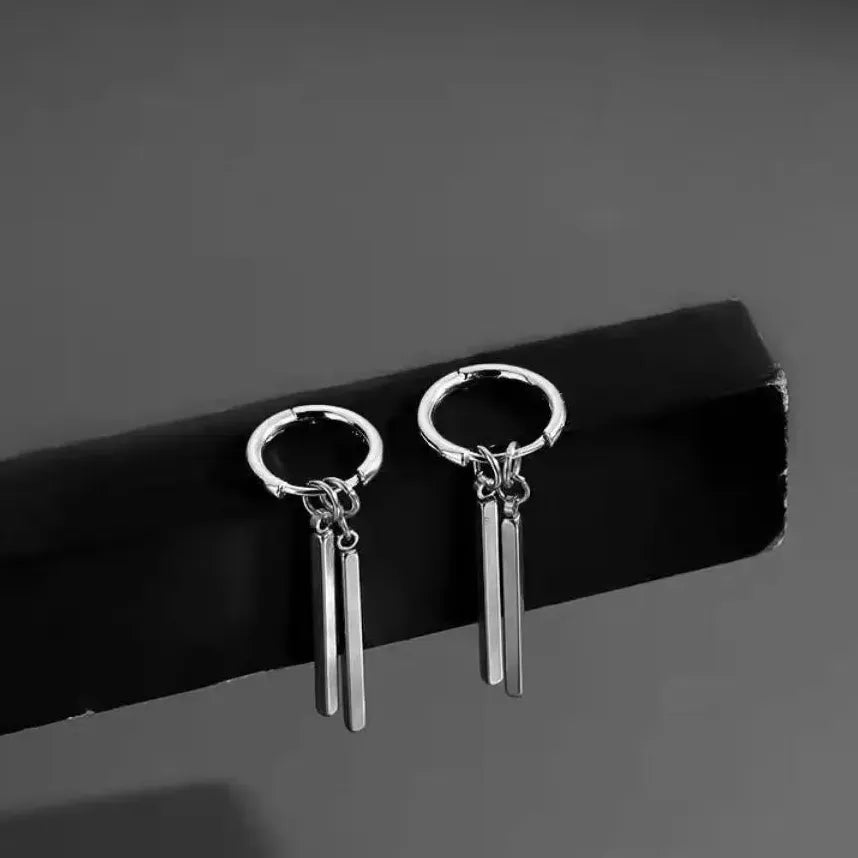 Unisex Geometric U-Shape Hoop Earrings Punk Hip-Hop Fashion Jewelry