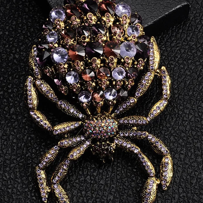 Luxury Elegant Spider Brooch for Women and Men Gift Accessory