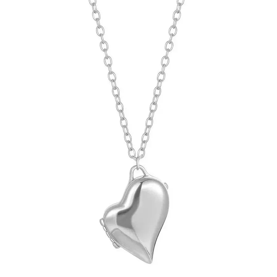 Custom Butterfly Shell Photo Locket Necklace Women Stainless Steel Vintage Memorial Jewelry Mother's Day Gift
