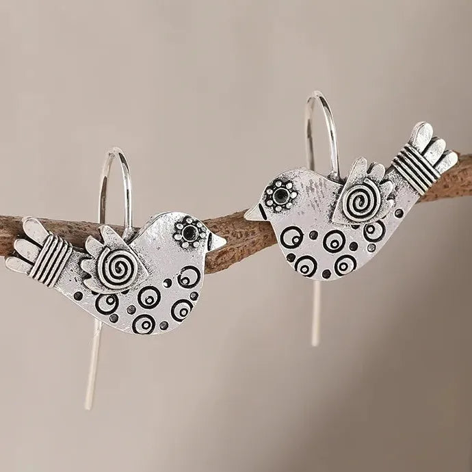 Vintage Cute Animal Pendant Zinc Alloy Drop Earrings for Women Gift