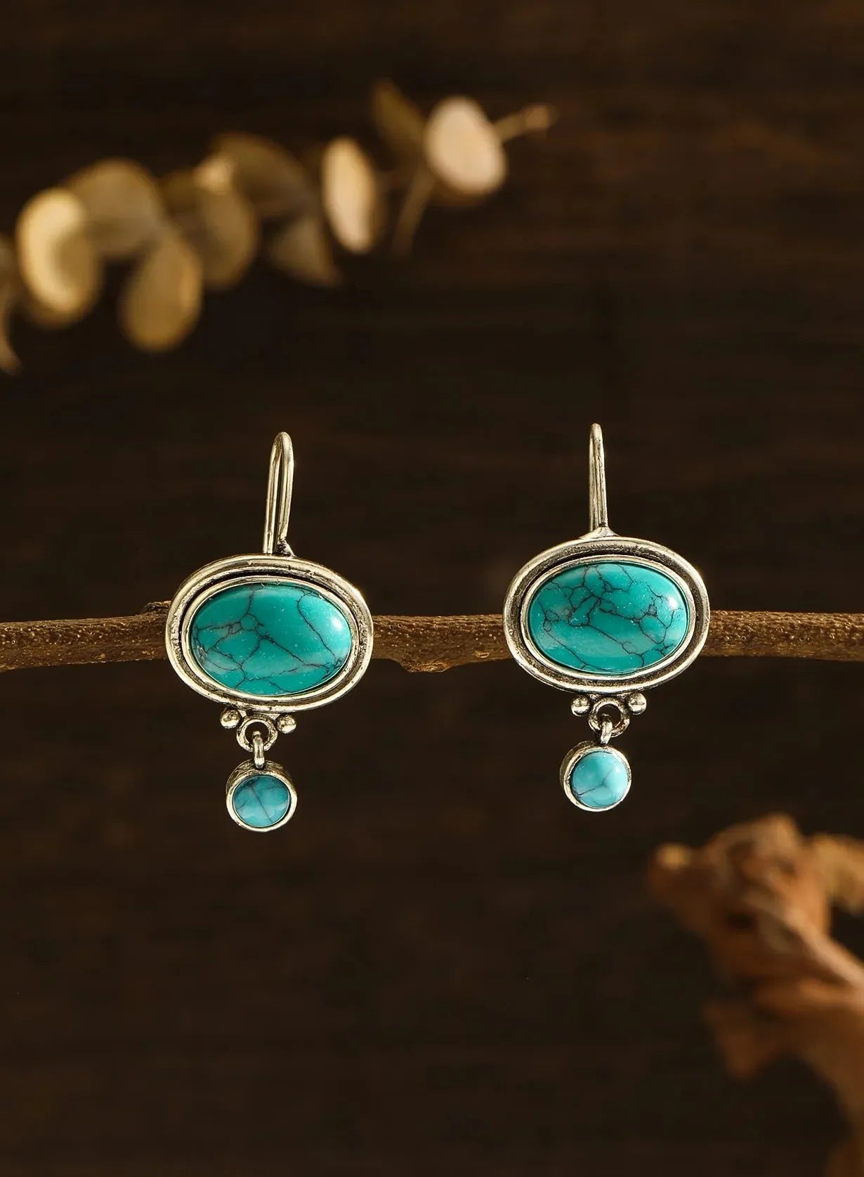 Silver Flower Drop Earrings for Women Simple Exquisite Zinc Alloy Jewelry