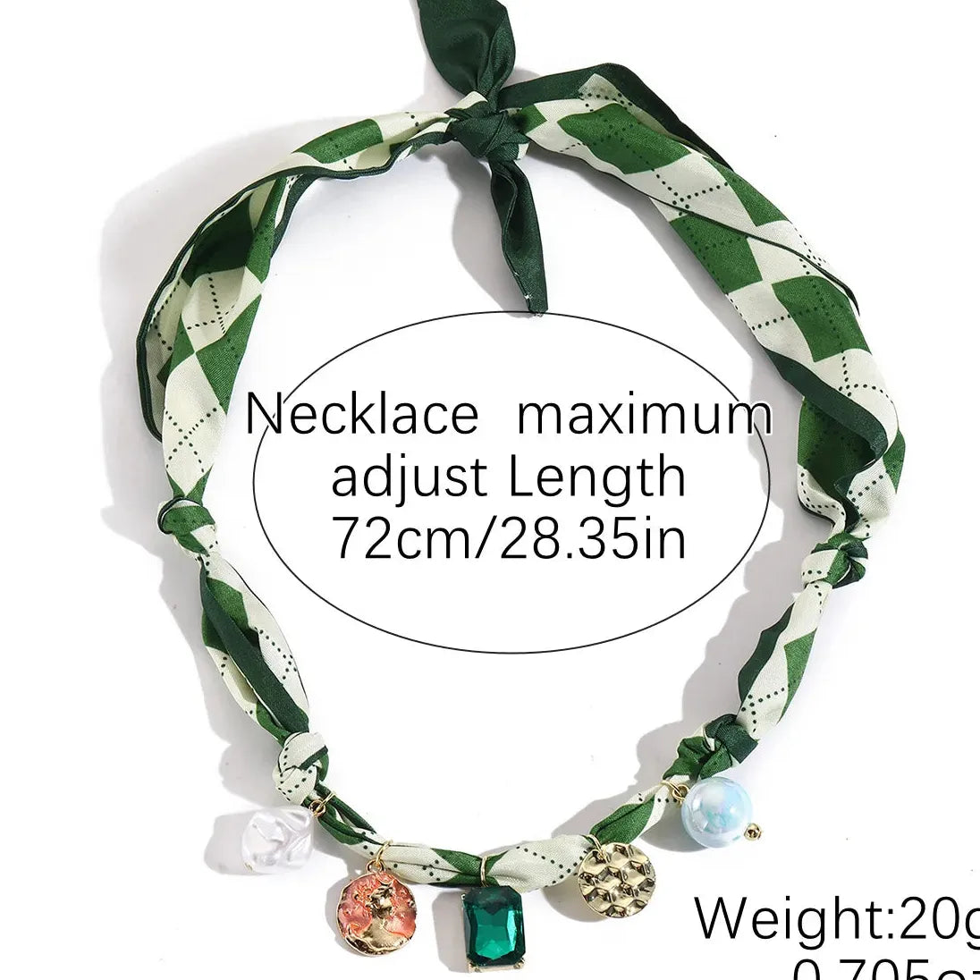 Copper Alloy Multicolored Knot Scarf Necklace Featuring Crystal Daisy Bowknot Heart Star Charms Choker for Women Autumn