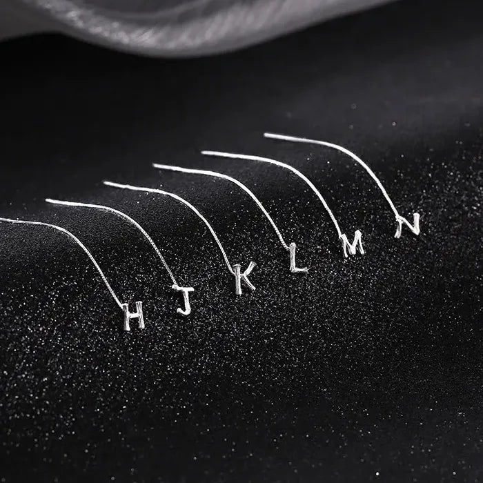 2PC S925 Silver Needle Geometric Tassel Drop Earrings for Women Girls