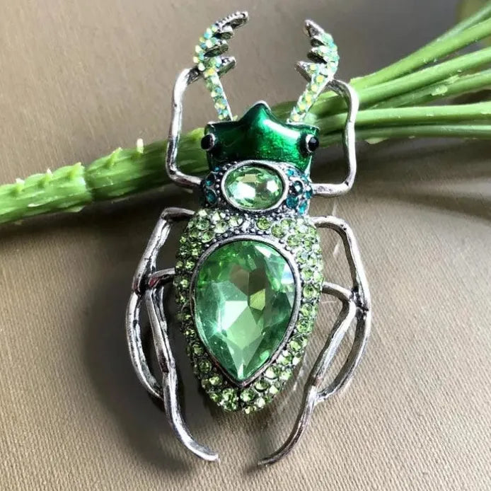 Classic Beetle Brooch Pin for Women Men Elegant Jewelry Gift
