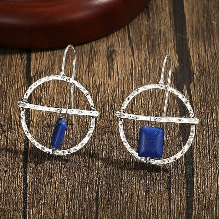 Vintage Ethnic Style Bohemian Women's Zinc Alloy Round Water Droplet Earrings