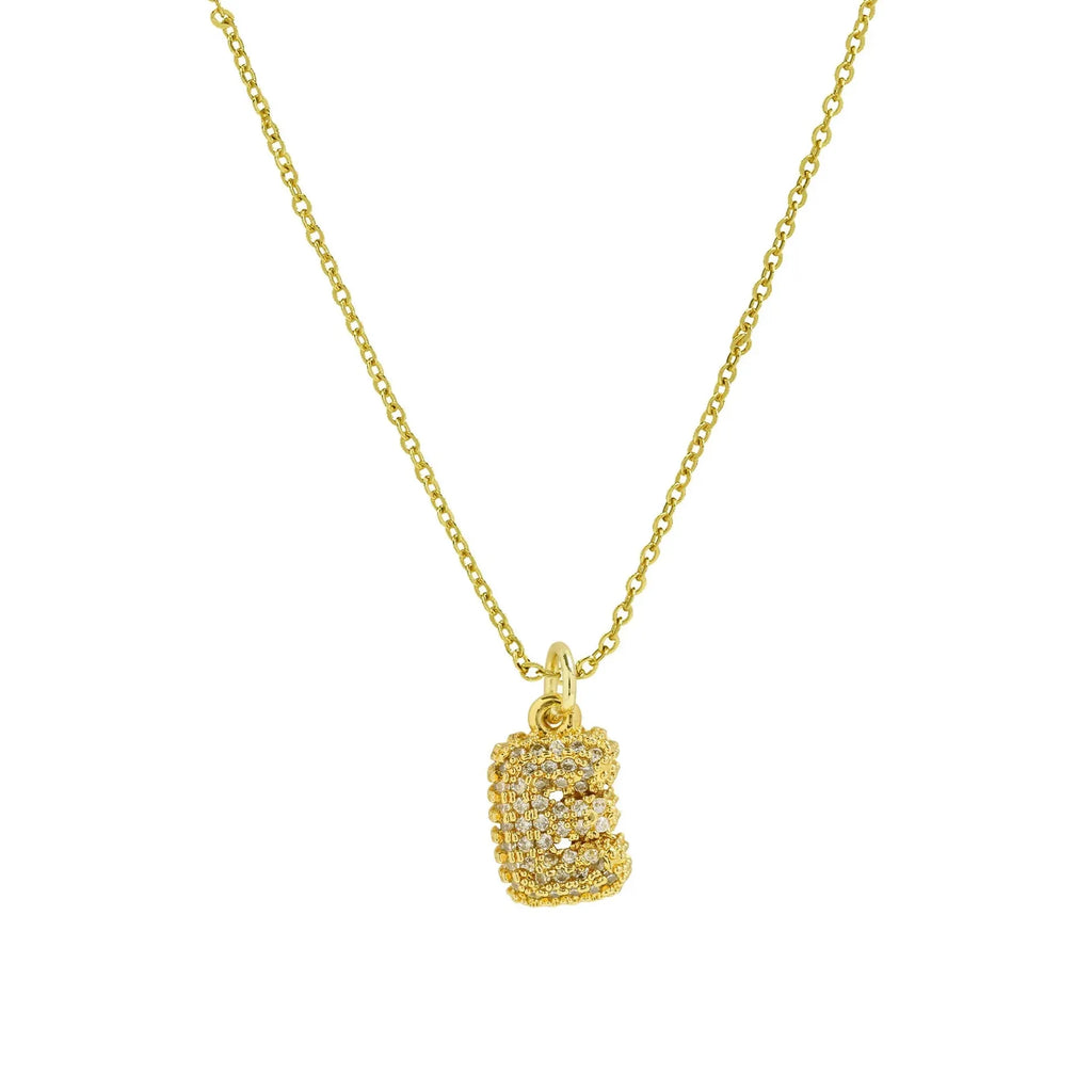 18k Gold Plated A-Z Initial Pendant Necklace Stainless Steel Choker Women Gift