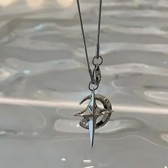 Gothic Cuban Chain Cross Pendant Necklace Unisex Vintage Fashion Jewelry