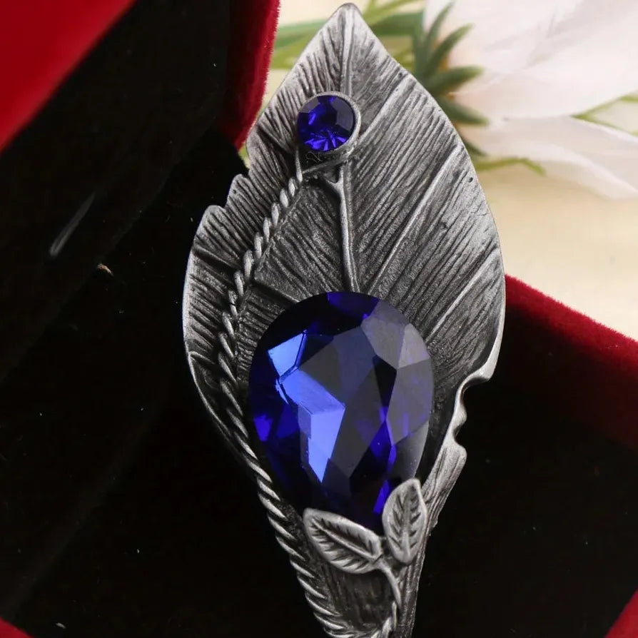 Classic Leaf & Flower Brooch Wedding Gift for Men & Women