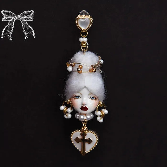 Baroque Neo-Gothic Copper Drop Earrings for Women Party Gifts Stylish