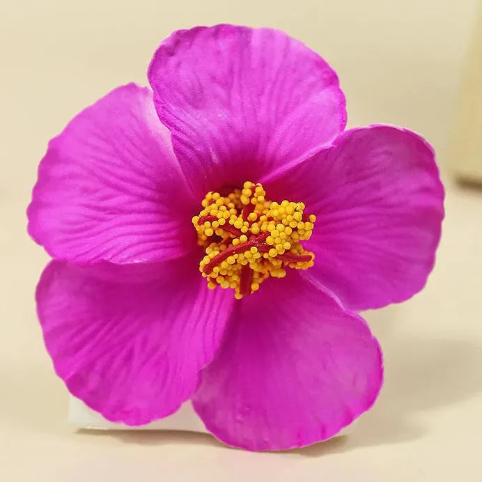 Bohemian Hawaiian Flower Hair Clip Alloy Floral Accessory for Women Girls