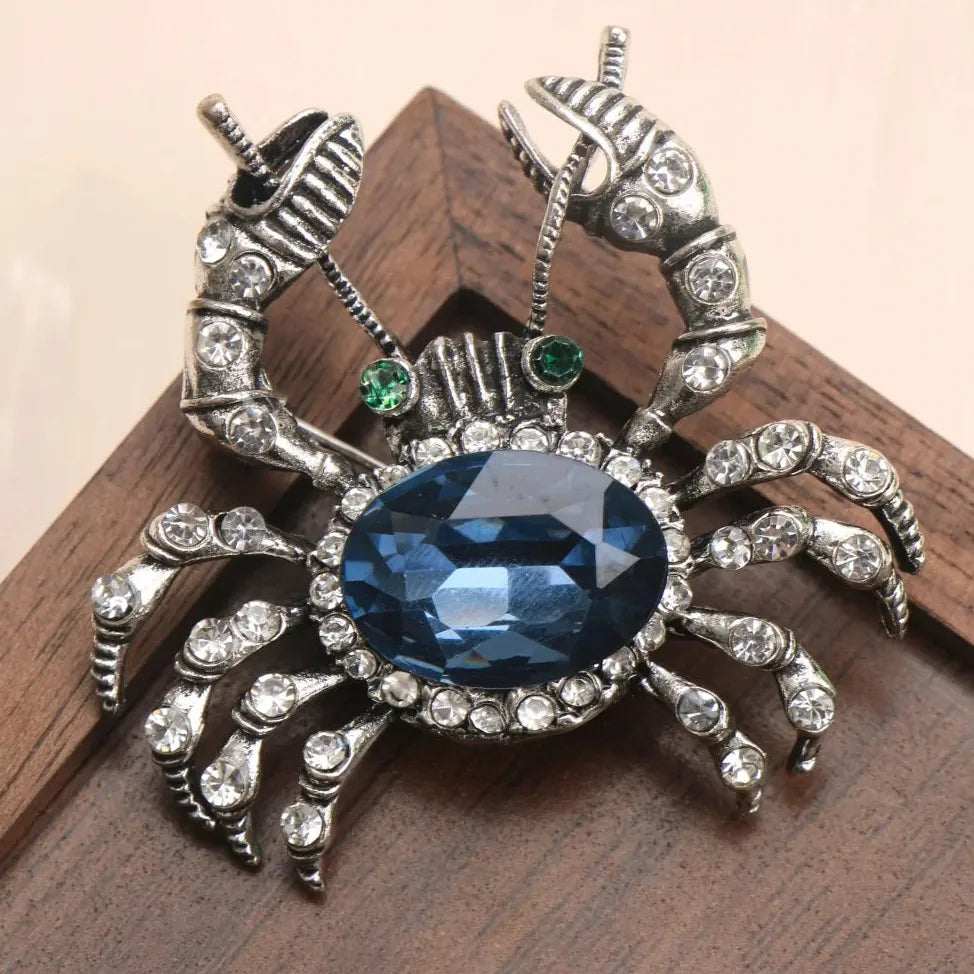 Vintage Lobster & Crab Brooches Classic Fashion Jewelry Gift for Men & Women