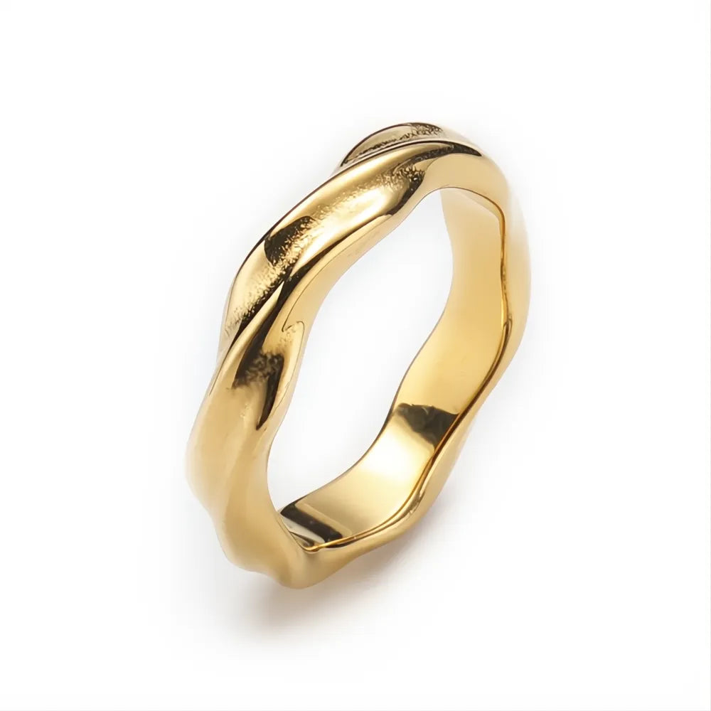 Vintage Black Mobius Ring 316L Stainless Steel – Gothic Punk Couple Ring