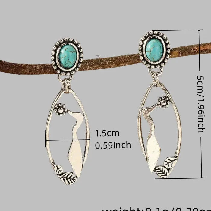 Vintage Zinc Alloy Hummingbird Drop Earrings Women’s Animal Jewelry Gift