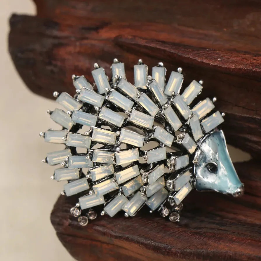 Luxury Hedgehog Brooch Classic Style Jewelry Gift for Men & Women