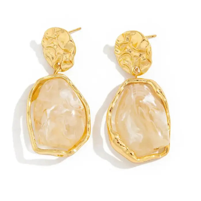 Korea Style Irregular Geometry Drop Earrings for Women Fashion Jewelry
