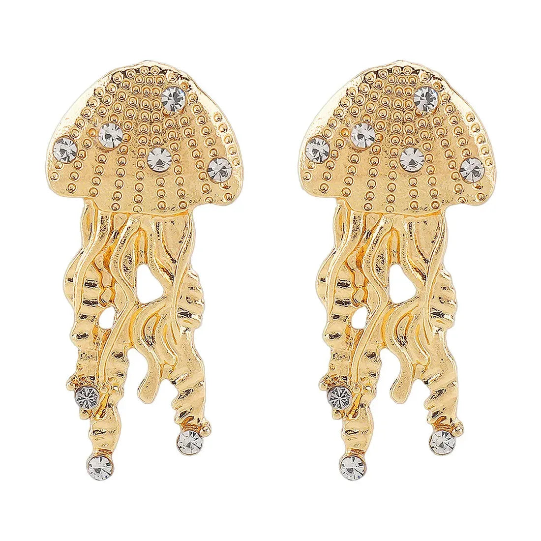 Jellyfish Drop Earrings Copper Alloy Beach Party Jewelry for Women