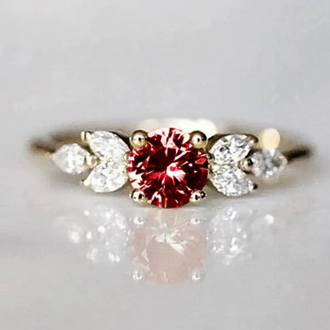 Elegant Women’s Geometric Cubic Zirconia Ring for Wedding & Party