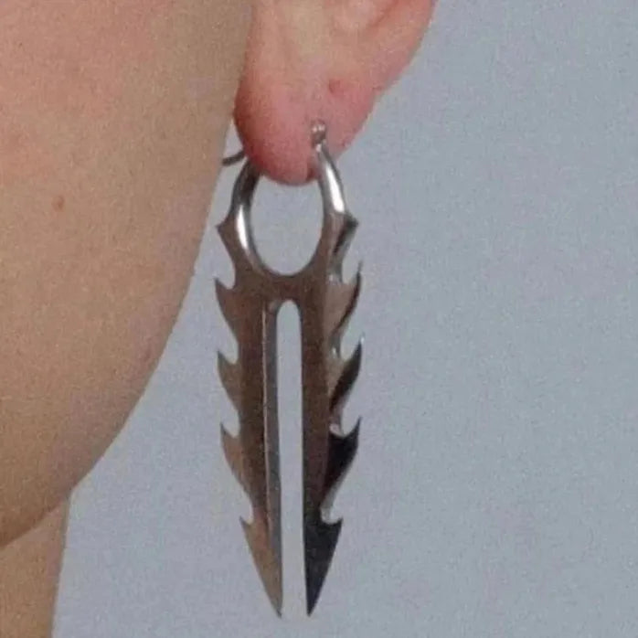 2024 Mechanical Copper Alloy Cyberpunk Geometric Earrings Unisex Gift