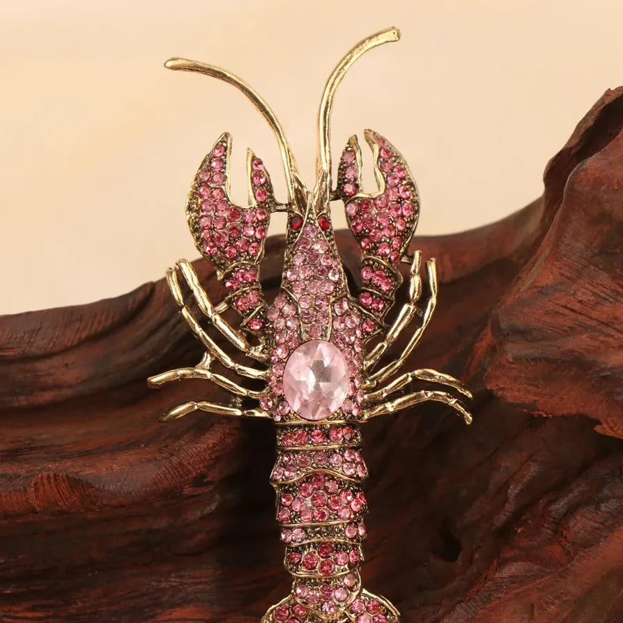 Elegant Lobster Brooch for Men and Women Wedding Gift Accessory