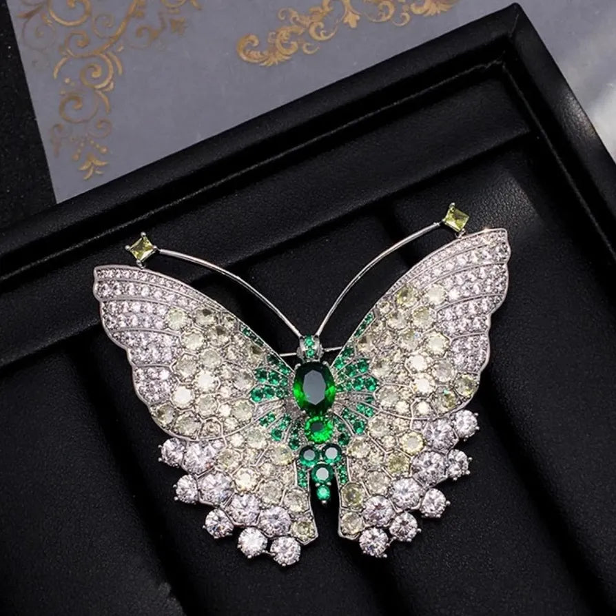 Luxury Butterfly Insect Brooch Pin Elegant Jewelry Gift for Women